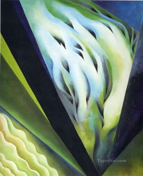 ブルー・アンド・グリーン・ミュージック ジョージア・オキーフ アメリカのモダニズム 精密主義 Oil Paintings